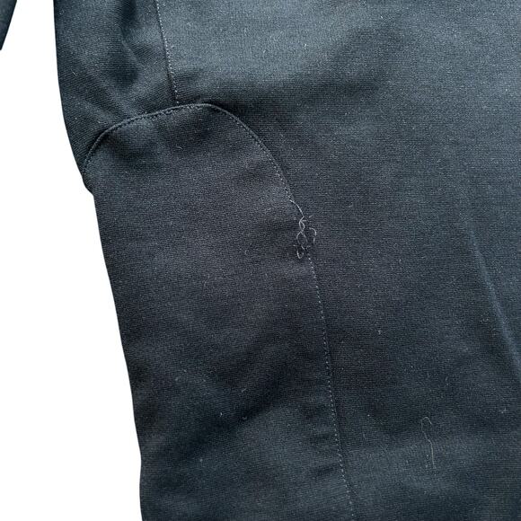 Eileen Fisher Black Pants Small Equestrian Breeches Stretch Knit Ankle Zip (15) - Picture 6 of 12